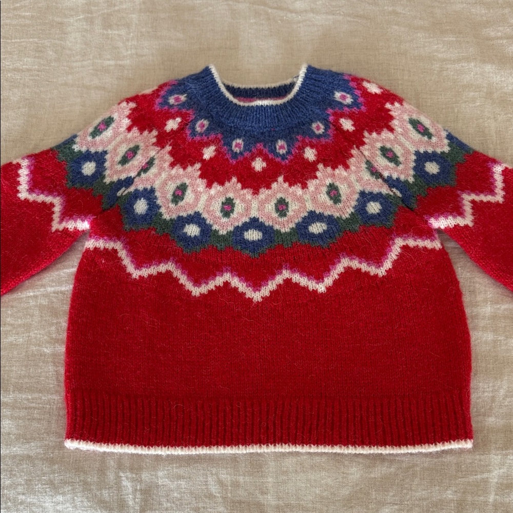 Mini Boden Vibrant Fair Isle Sweater